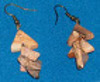 Picture Jasper Arrow head Antique Bronze earrings 
